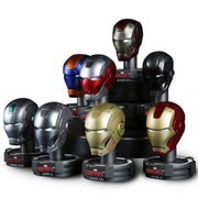 Marvel漫威Iron Man钢铁侠仿真模型收藏品King Arts1/5豪华头盔系列第二弹DHS-S2(图中为一套)