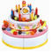雅得三层大生日蛋糕电动玩具 生日歌 可录音YD-BC2100